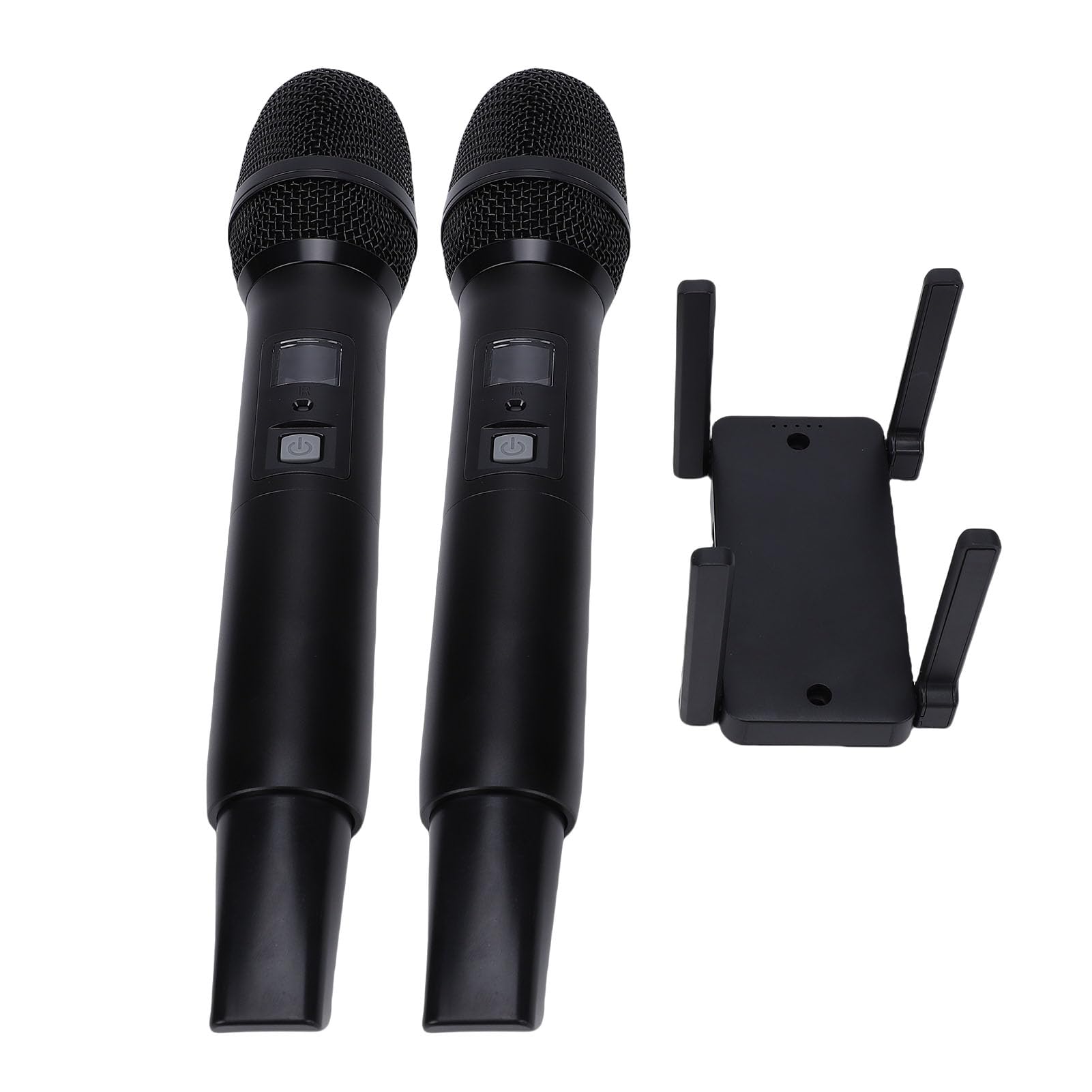 ciciglow Wireless Microphones, Professional Dual Wireless Microphone with Rechargeable Receiver, Studio Grade Sound Pick Up Mic Head, Microphone for Singing, Speech