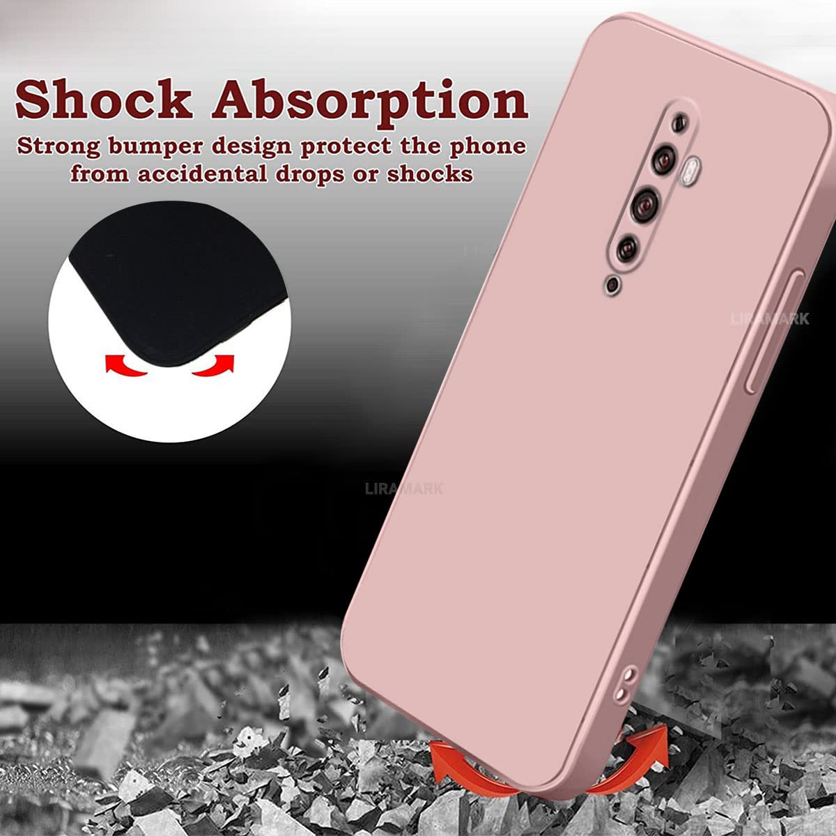Oppo Reno 2F/2Z Silicone Case - Pink -6