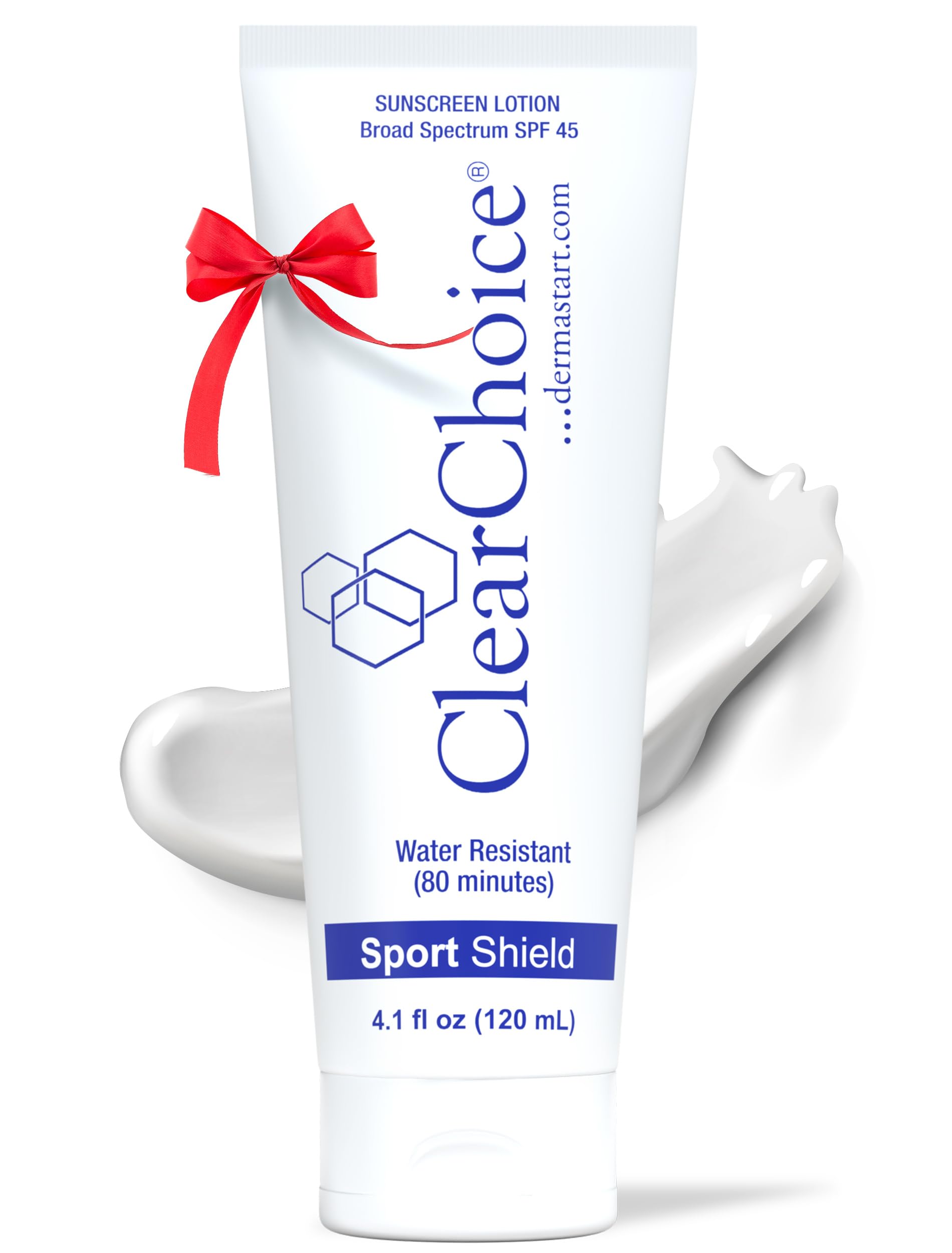 Clear Choice-Sport Shield Sunscreen THE BEST NATURAL SUNSCREEN FOR YOUR FACE. Best Face SPF+ Lotion, Blended w/HYALURONIC ACID BLENDED WITH ZINC. WATERPROOF BROAD SPECTRUM