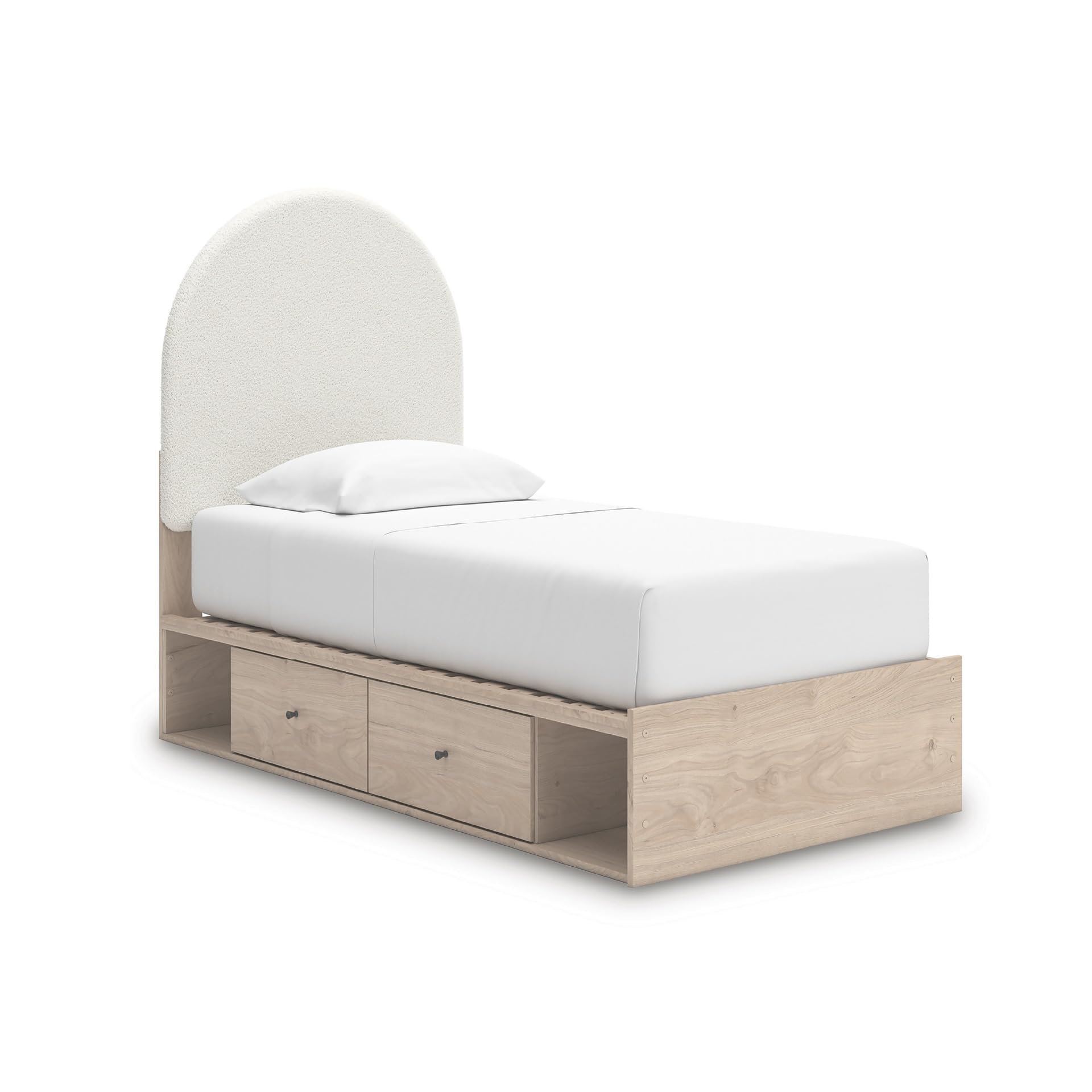 Signature Design by Ashley Birkmore Twin Platform Bed with Storage, Tan