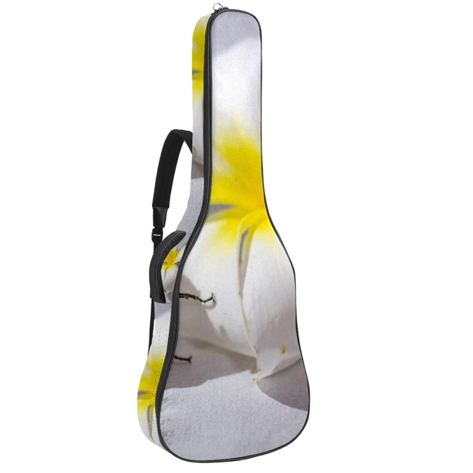 Funda para guitarra acústica, diseño de dinosaurio, flamenco, alpaca, azul, correa ajustable para el hombro, funda para guitarra de 40, 41, 42 pulgadas, Multicolor 7, 42.9x16.9x4.7 in,