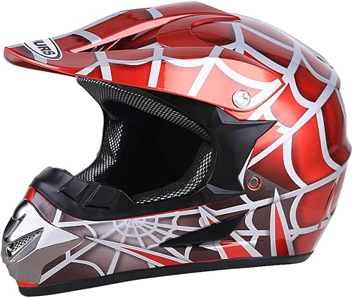 OUMURS DOT - Casco de motocross para jóvenes, casco ATV para niños y niñas, de 5 a 14 años, casco de cuatro ruedas para niños, motocross, BMX MX