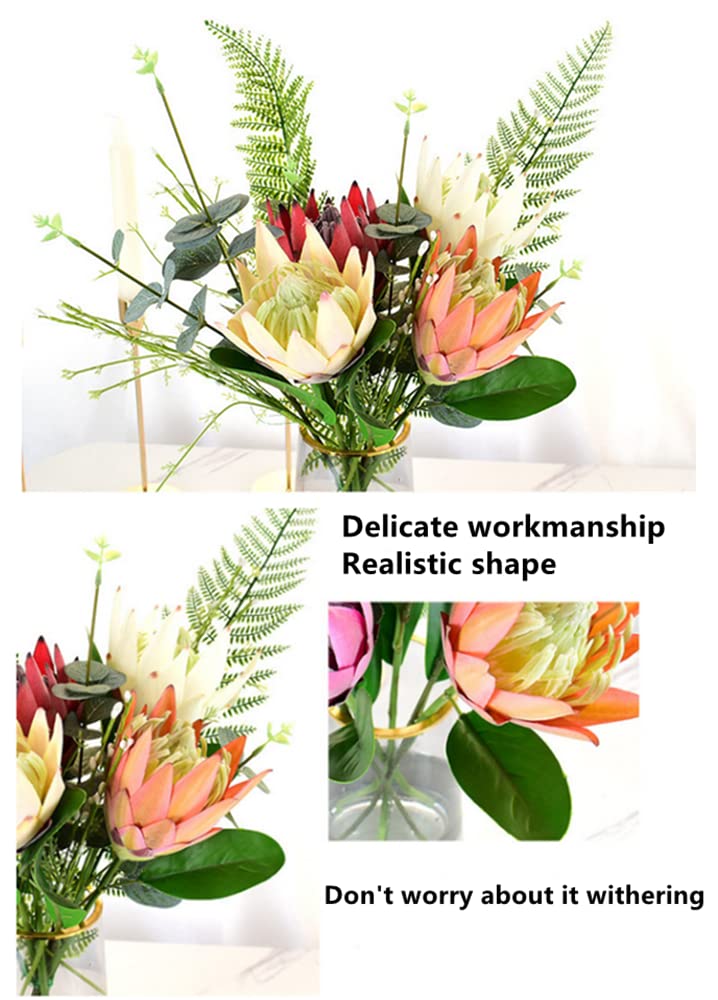 Composizione fiori artificiali Gaia arancio per decorazioni di interni