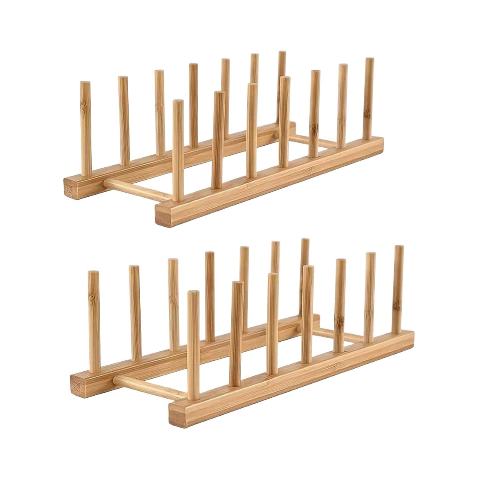 YUPLIODSX Wooden Dish Rack Drying Rack Stand Kitchen