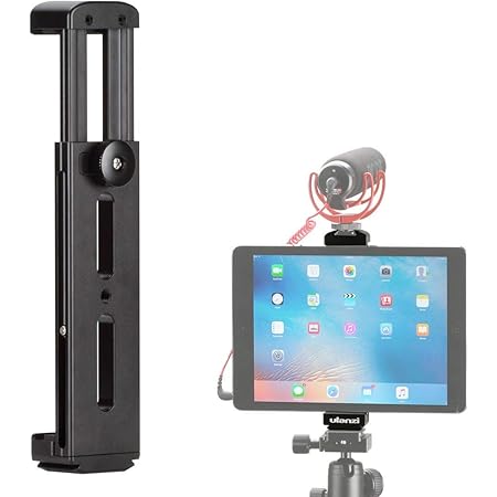 Amazon Com Afvo Aluminum Tripod Mount Tablet Clamp Holder For Ipads 7 9 12 9 For Ipad Mini For Ipad Pro Etc