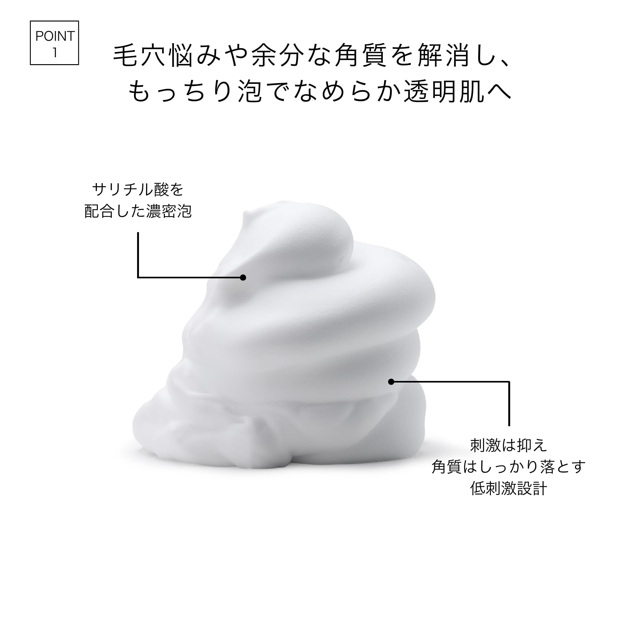 HALSKIN（ハルスキン）クリアウォッシュ 150ml 泡洗顔料 [ サリチル酸 セラミド ] 毛穴ケア 洗顔フォーム 低刺激 敏感肌 日本製【こばとも先生監修】小林智子 - 3