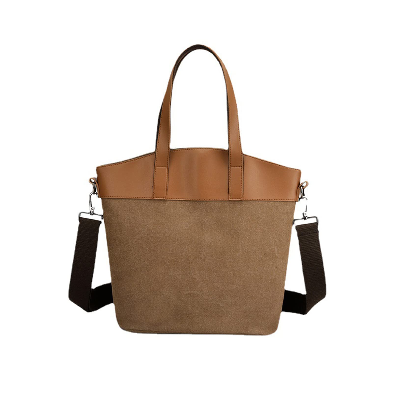 Canvas Totes Taschen für Damen Große Umhängetasche Lässige Handtaschen Einkaufstasche Mehrfarbige Einkaufstasche Bucket Bag Mode Hobo Taschen für Arbeit Schule College Double The Comfort