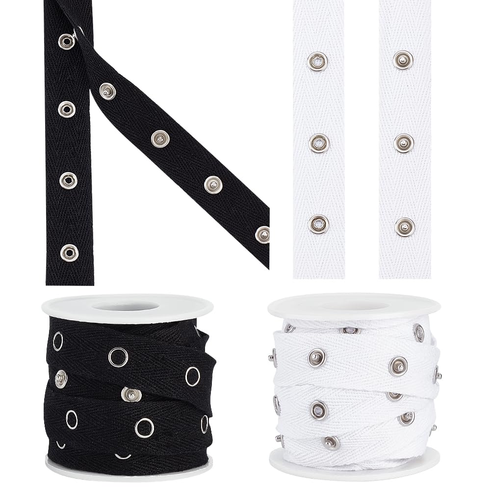 Amazon.com: AHANDMAKER 5 Yards Snap Button Tape Trim Snap