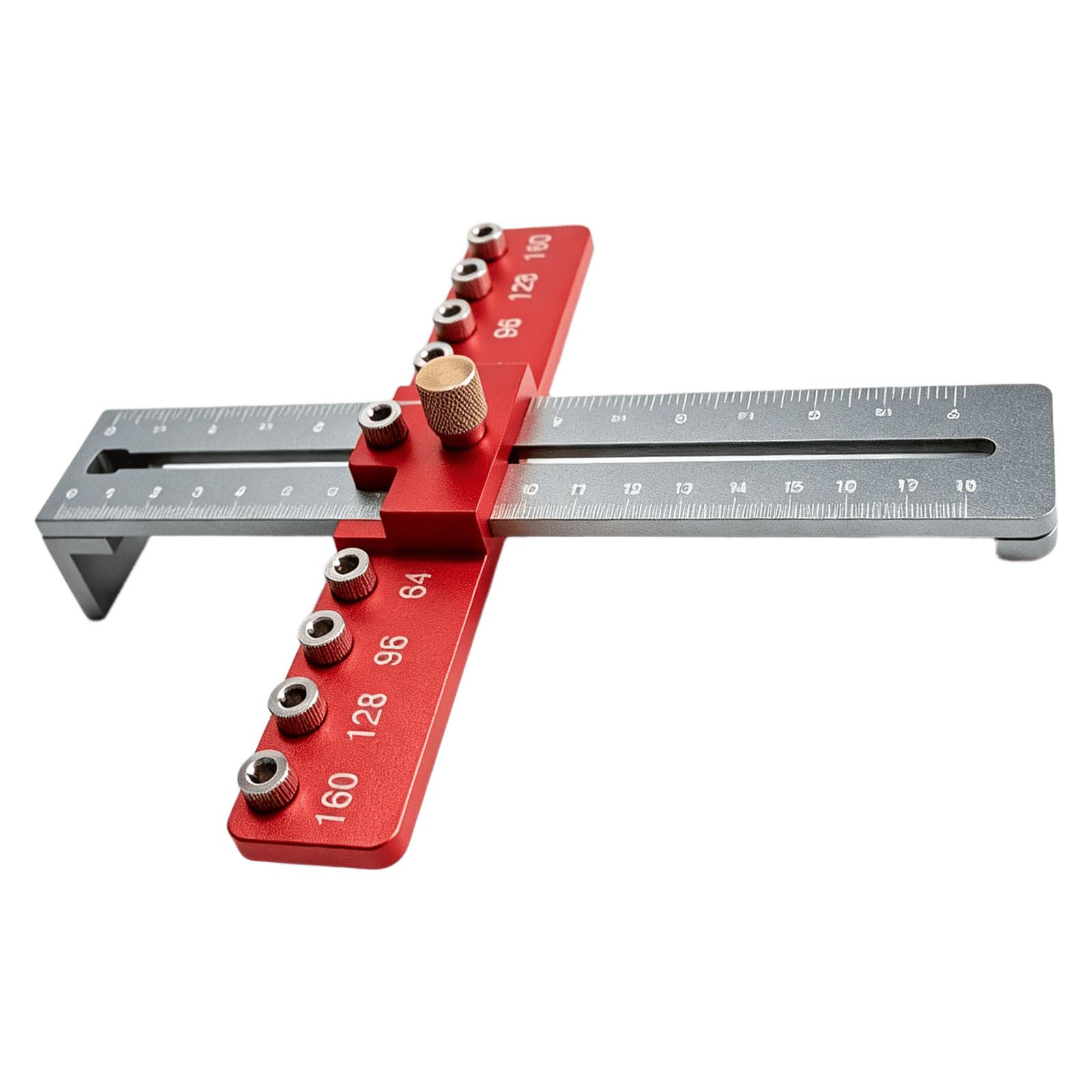 Fromceo Metal Cabinets Hardware Jigs, Cabinet Handle Template Tool, Adjustable Punching Locator And Drill Template Guide Woodworking Punching Locator Drill Guide