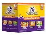 Wellness Natural Food for Pets Wellness Wet Cat Food Chicken,Turkey Gravies & Minced Variety Pack, 3-Ounce Can (Pack of 24) 85 g (Pack of 24)