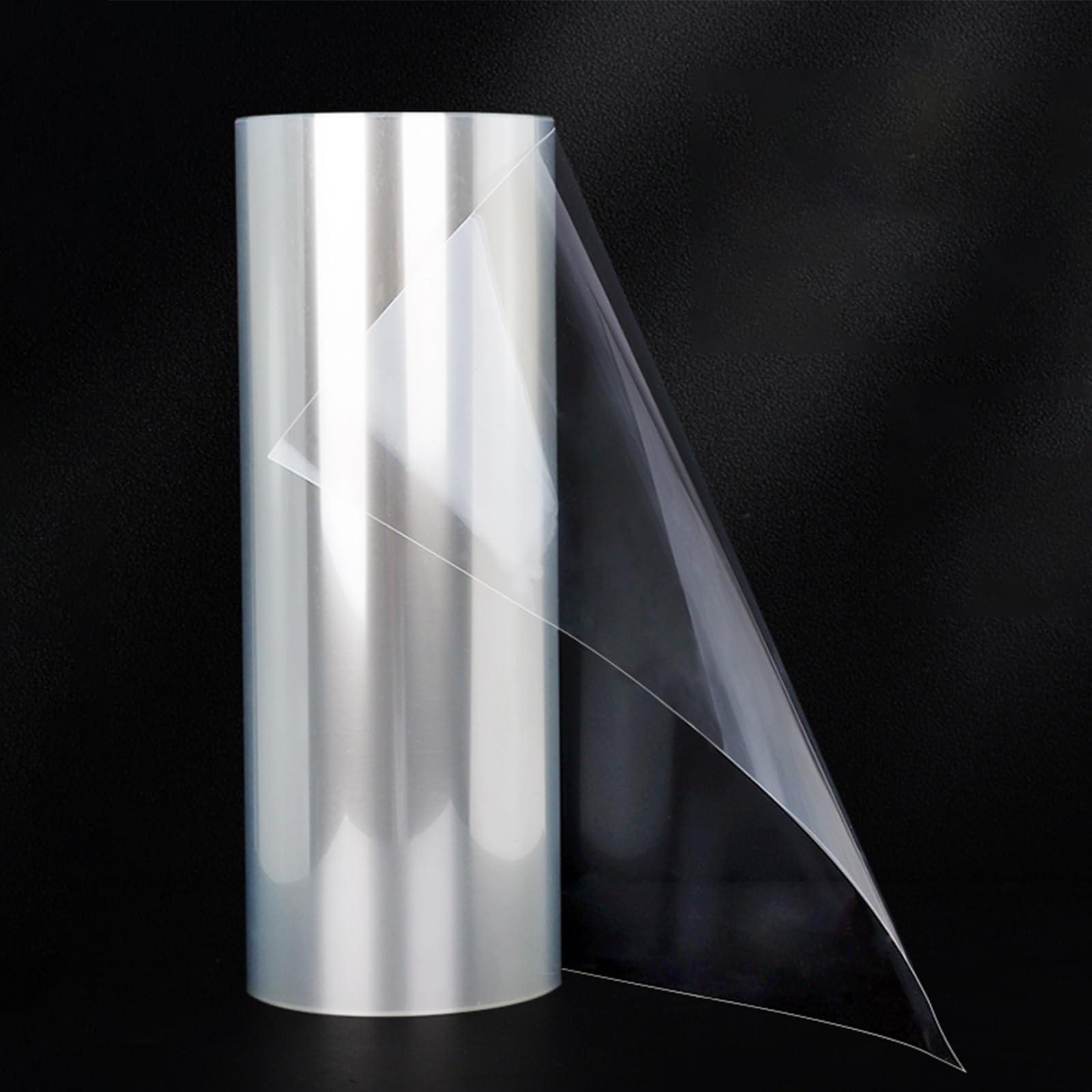 Rouleau film PET transparent 61cm feuille plastique PET 0,2–0,5mm film polyester flexible résistant chaleur pour bricolage, feuille protection, film plastique(0.2mm*0.61m*5m)