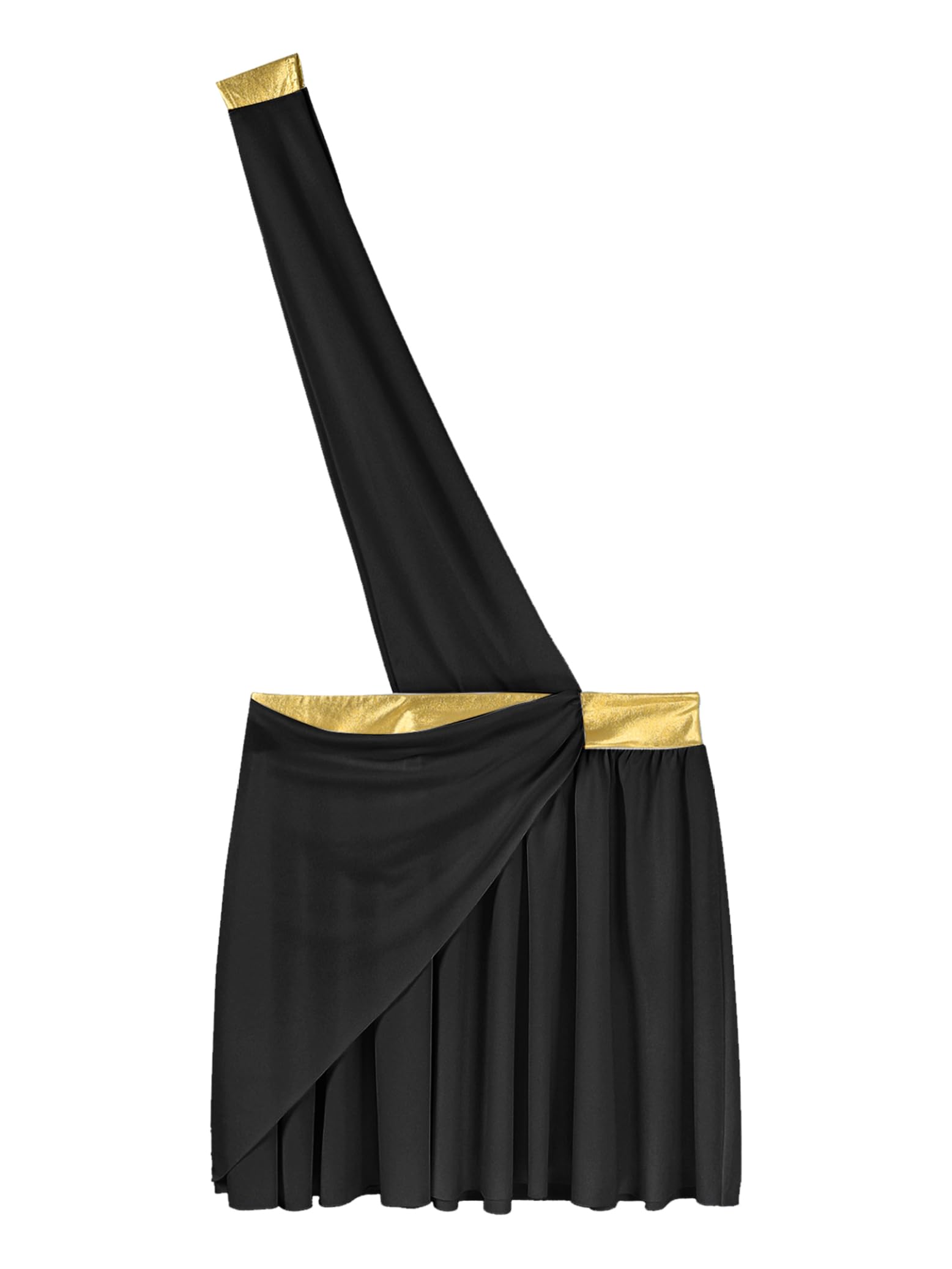 Griechischer Gott Kostüm Herren Gladiator Rock Toga Kleid Caesar Römer | Mit Schräg, Träger, Ein Schulter, Party, Clubwear,Nachtclub, Halloween, Fasching, Karneval ,Ostern