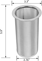 Vista 2 de Filtro para cafetera de café frío para jarra de boca ancha de 1 cuarto de galón 32 onzas, café helado, té y fruta, acero inoxidable 304 de grado