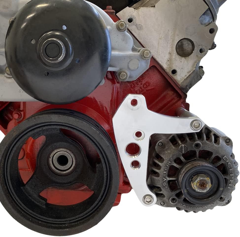 LS Low Mount Alternator Bracket Corvette Spacing Circles