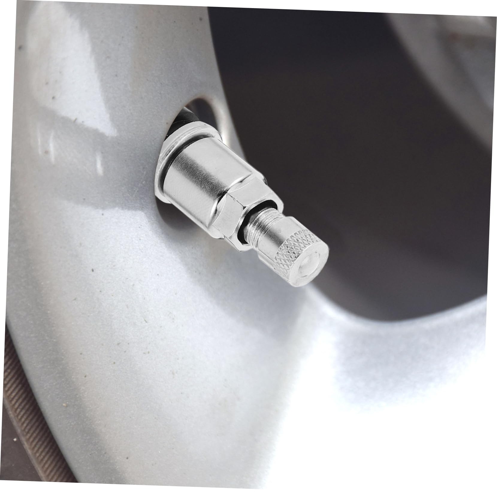Ipetboom Tiges de Valve de Pneu de Voiture Efficaces sans Fuite d'air en Acier 45 10pcs Argenté Accessoires Fiables pour Roues pour Pneus et Camions
