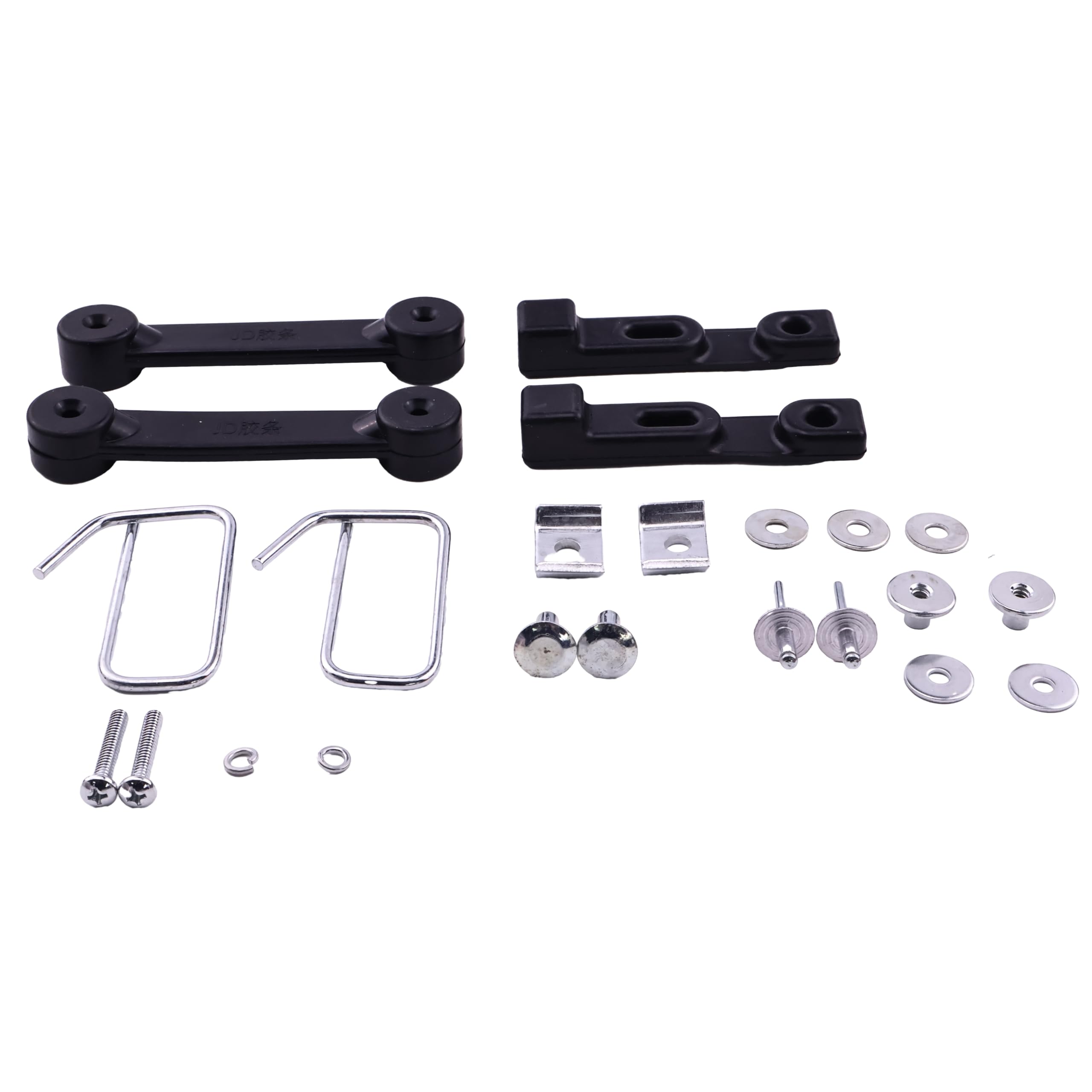 SUKATC M72426 M67099 M67099B Rubber Hopper Latch Strap Bagger Chute Strap with Hardware Kit Compatible with JD100 E100 F910 G100 L100 X125 Z245