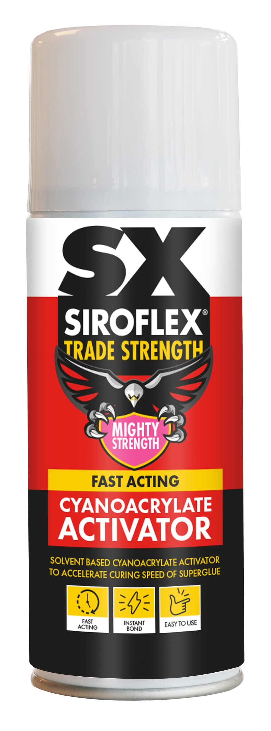 SX Trade Strength Superglue Activator 400ml - A Low Viscosity Solvent Based Cyanoacrylate Adhesive Activator - Which Is Fast Acting