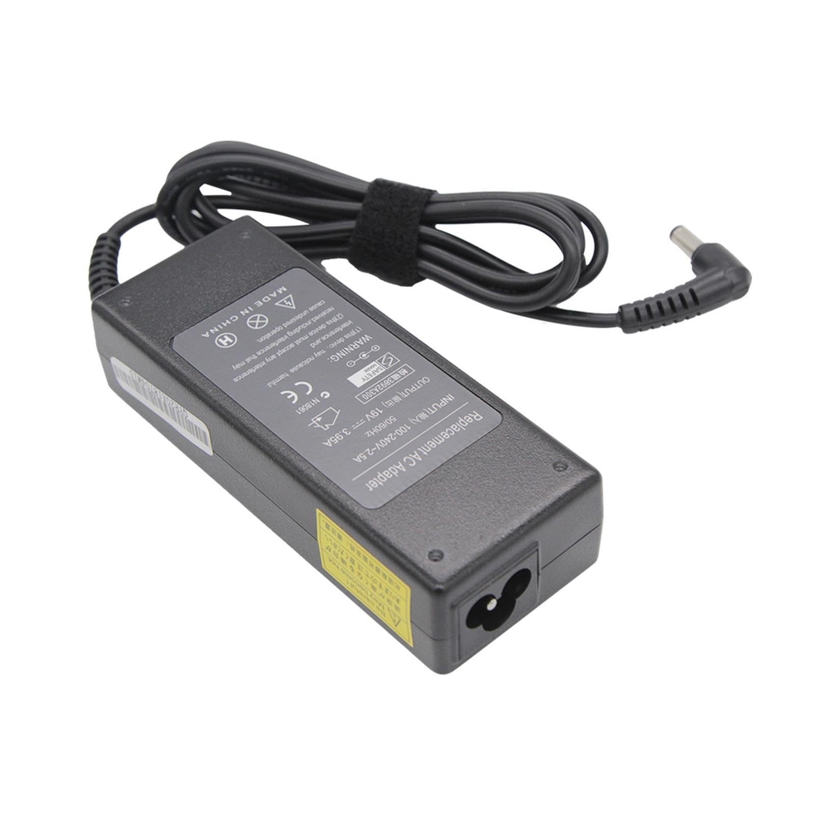 Adaptador De Cargador for Portátil De CA De 19V, 3,95A, 75W, 5,5x2,5 MM, Compatible con Toshiba, C50 C55 L300 L355 L500 S50 S55 Lap, Fuentes De Alimentación Universales(with UK Plug)