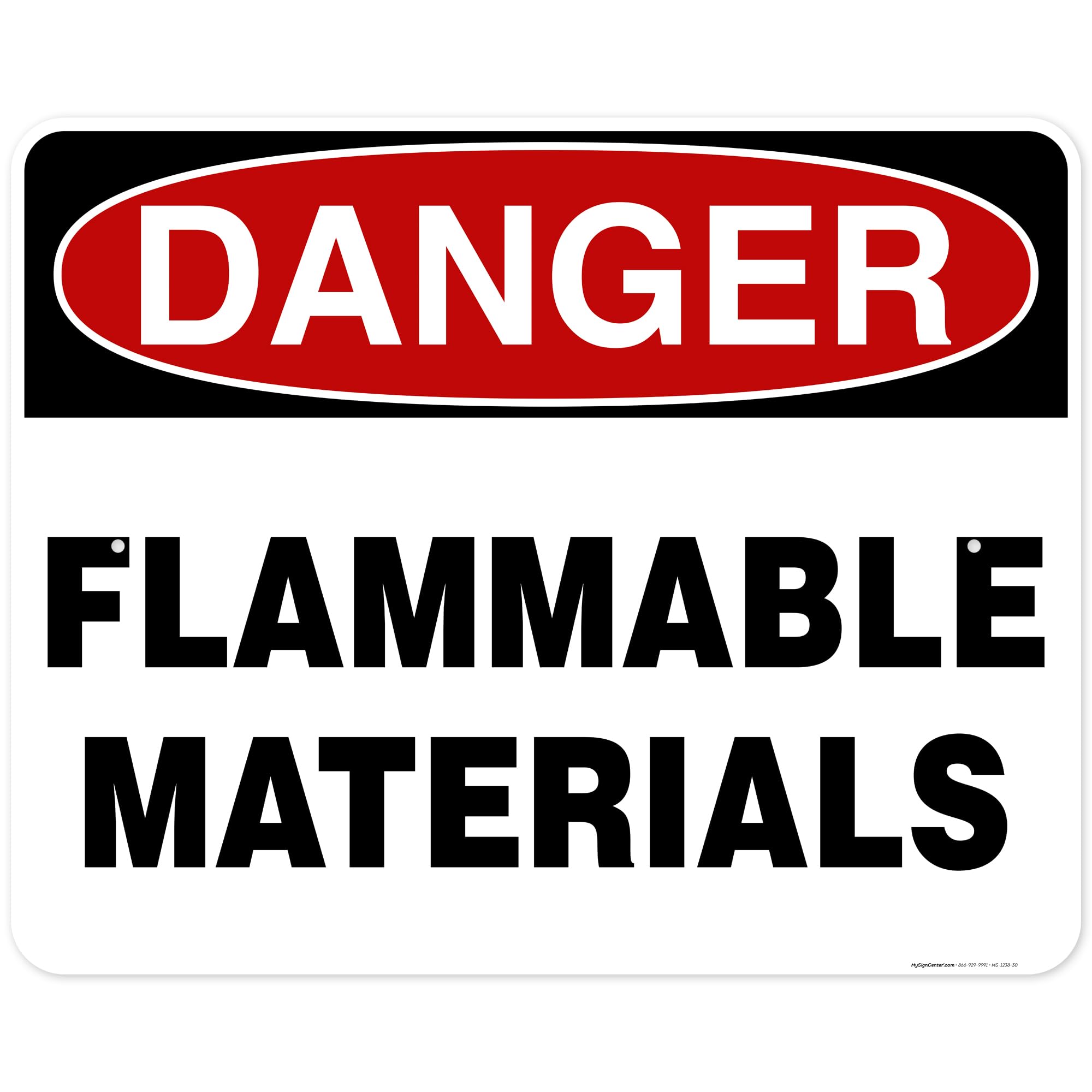 Danger Flammable Materials Sign,10x14 Inches, Rust Free .040 Aluminum, Fade — Amazon image 10