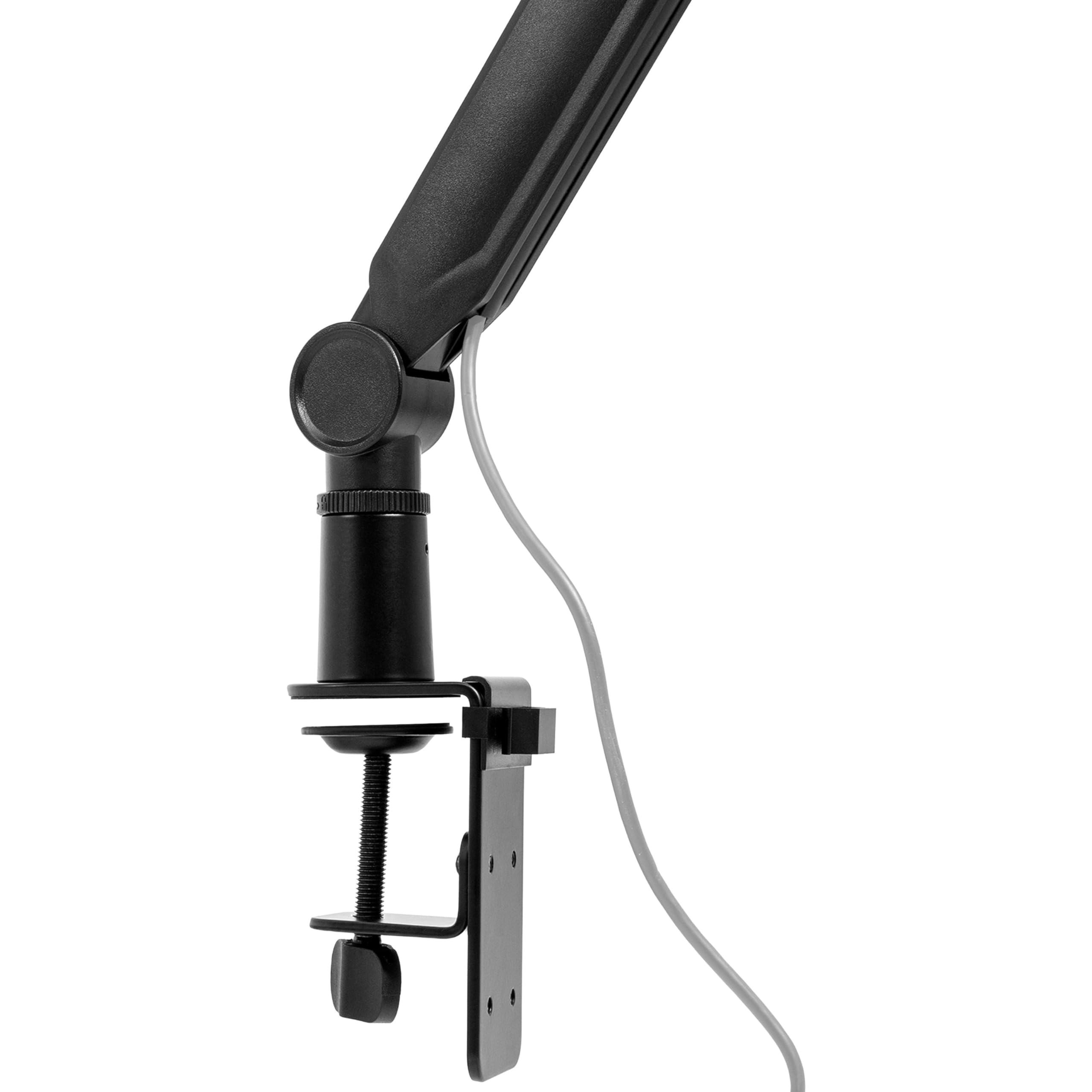 Plugger Studio Flextream - Soporte para micrófono de mesa articulado, brazo de micrófono flexible para podcast, streaming, voz en off, home studio, visio, escritorio, fijación de abrazadera