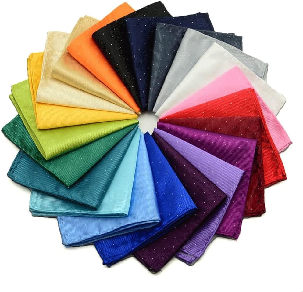 Polka Dot Multi-Color Men's Suit Formal Pocket Chest Handkerchief Small Square Accessories