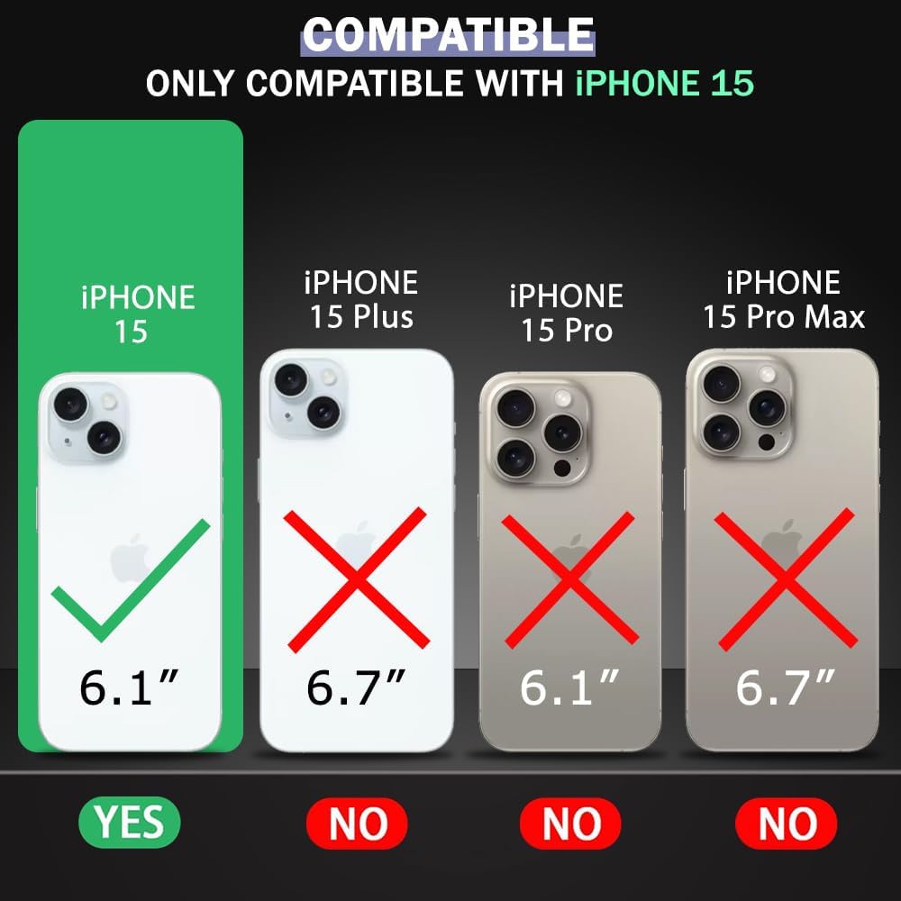 TheGiftKart Ultra-Hybrid Crystal Clear Back Case Cover for iPhone 15 | Shockproof Design | Hard Back Cover Case for iPhone 15 (PC & TPU, Transparent) — Amazon image 2