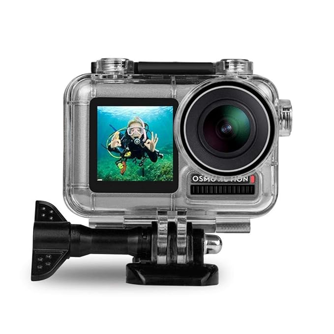 FitStill Housing Case for DJI Osmo Action Camera Waterproof Case 45M Diving Housing Protective Shell Case