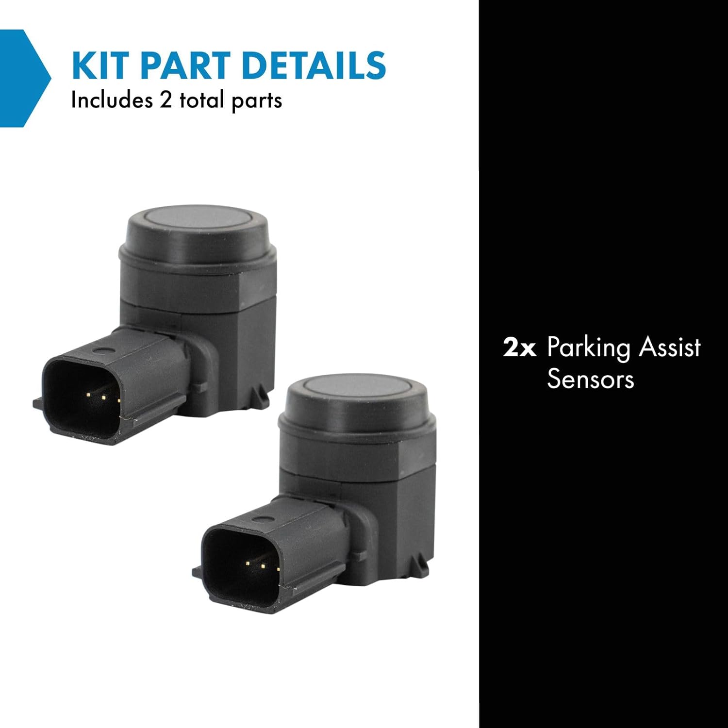 TRQ Parking Assist Sensor Set Compatible with 2015-2020 Ford F-150 F-250 Super Duty F-350 Super Duty F-450 Super Duty F-550 Super Duty FO1175116