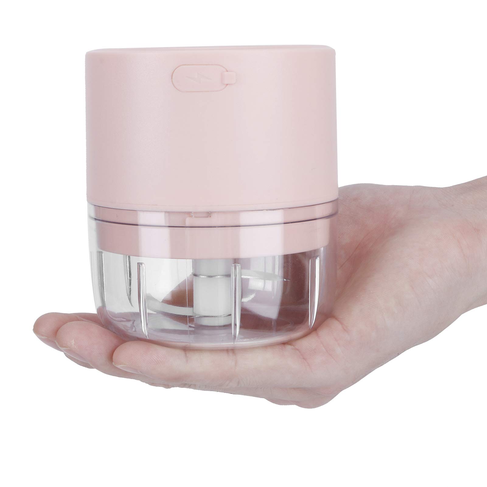 Electric Garlic Chopper, Electric Garlic Mincer Kitchen Gadgets Food Chopper for Kitchen(Pink, 100ml)