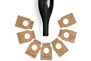 Beautiful Plain Kraft Paper Wine Bottle Tags