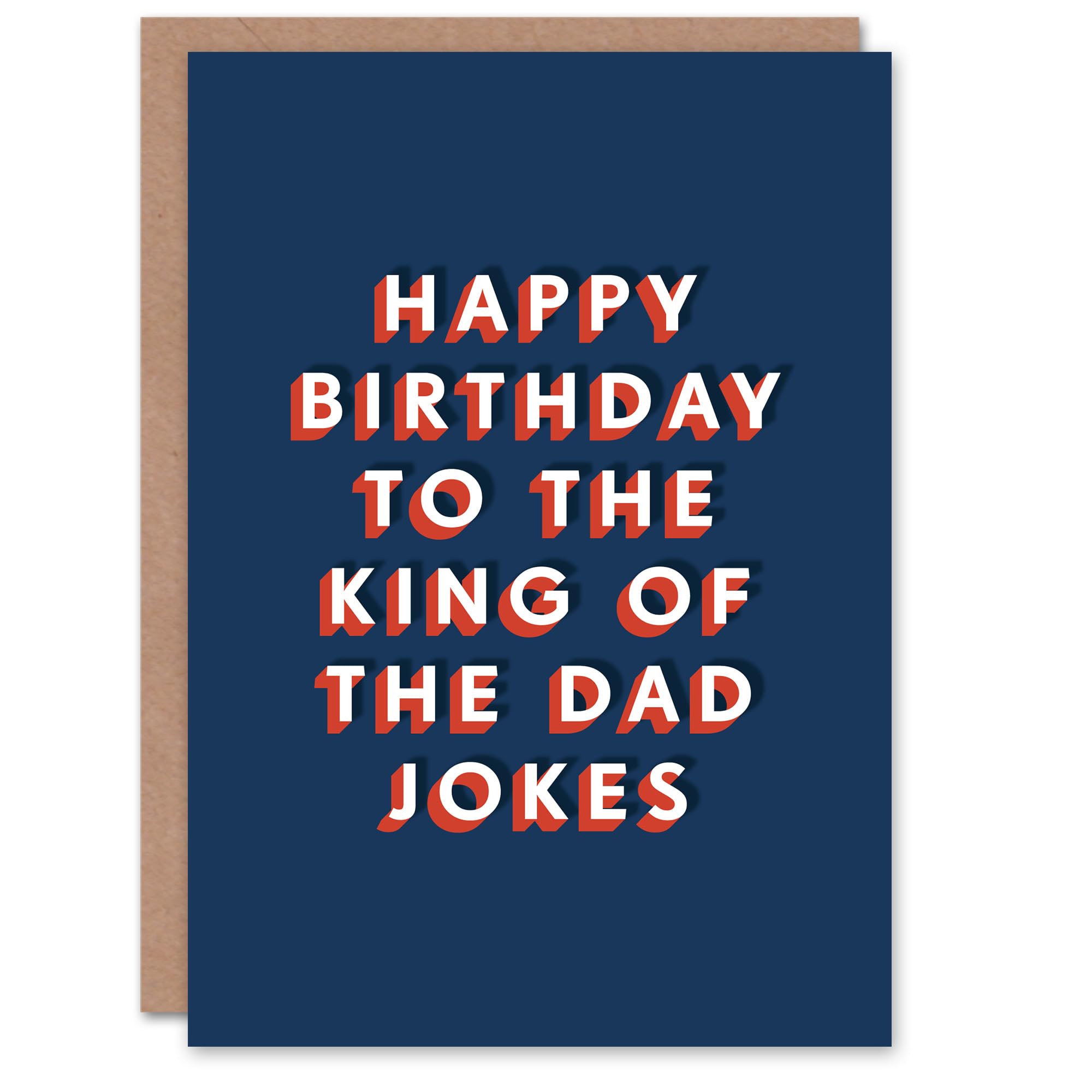 Artery8 To The King Of The Dad Jokes Funny Cheeky For Him Birthday Card