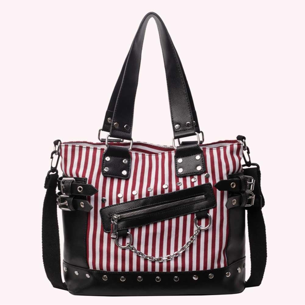 Bolso bandolera para mujer, con tachuelas, de gran capacidad, elegante bolso de hombro