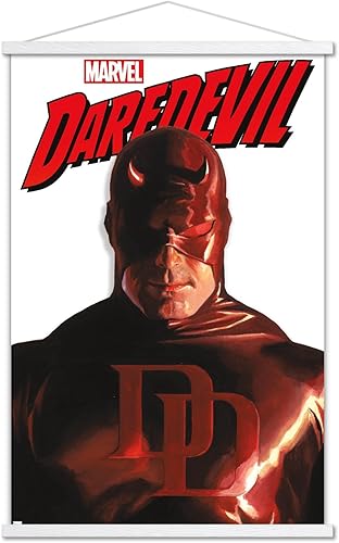 Trends International Marvel Comics Daredevil - Feature Series Wall Poster, 22.37" x 34.00", Premium Print and White Hanger Bundle