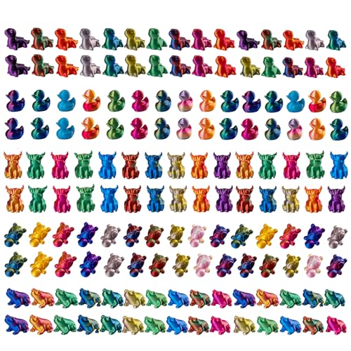 150pcs Mini 3D Animal Figures for Fairy Gardens & Crafts