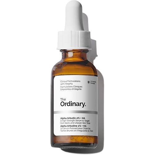The Ordinary Alpha Arbutin 2% + Hyaluronic Acid, Brightens Skin and Targets Dark Spots, 1 Fl Oz