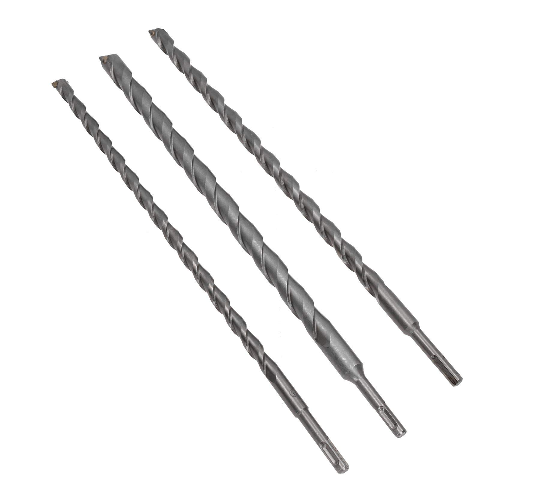 Buy 3pc 450mm Long SDS Masonry Metric Drills for Bricks Blocks Concrete