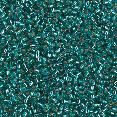 Miyuki Delica 11/0 Cylinder Seed Beads - S/L Caribbean Teal - DB1208 5 Grams