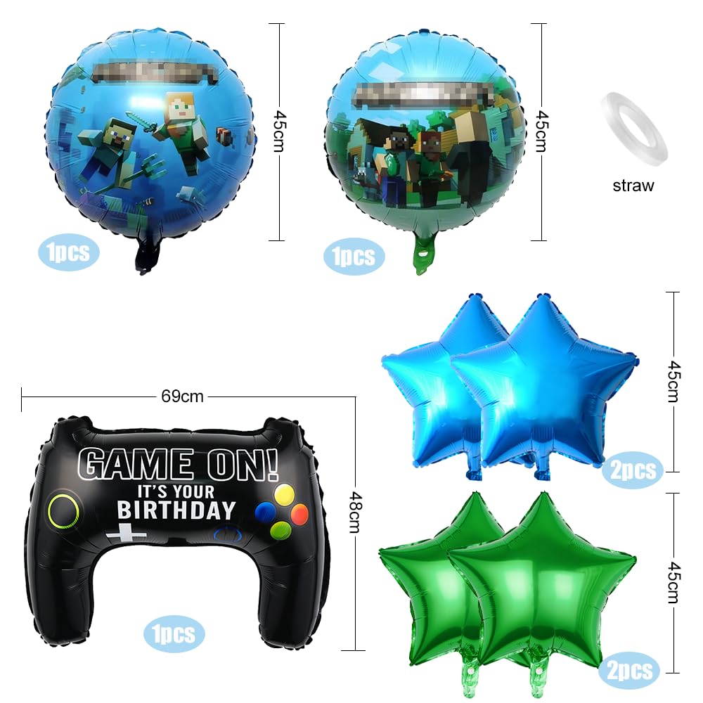 25 Pièces Décoration Anniversaire Gamer Ballons, Decoration Anniversaire 4 Ans, Gamer Thème Fête 25 Pièces Décoration Anniversaire Gamer Ballons, Decoration Anniversaire 4 Ans, Gamer Thème Fête