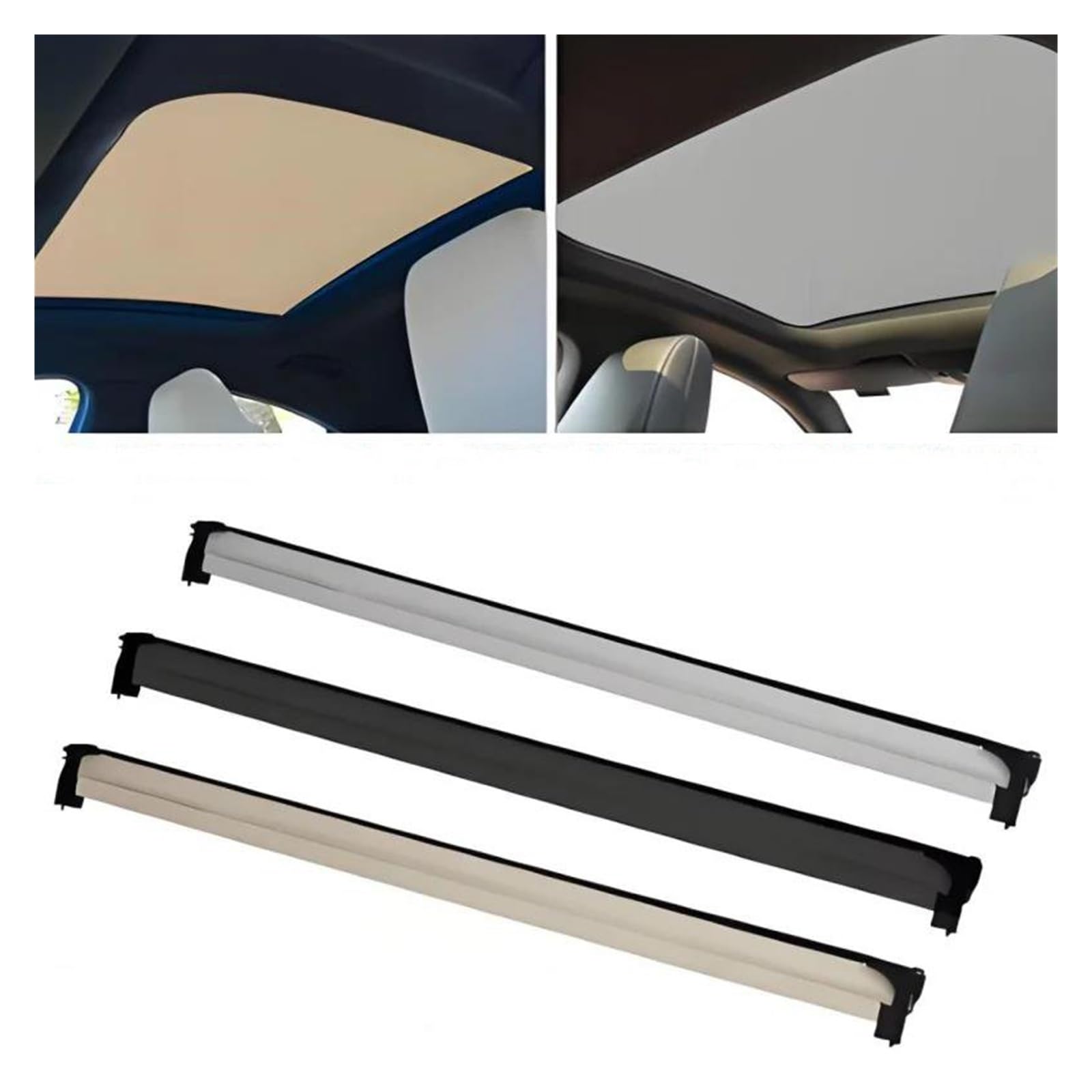 Cortina de Techo Solar para Coche Conjunto Parasol Visera para Mercedes para Benz para AMG para W176 para CLA para C117 para A180 para A200 Parasol Coche(Negro)