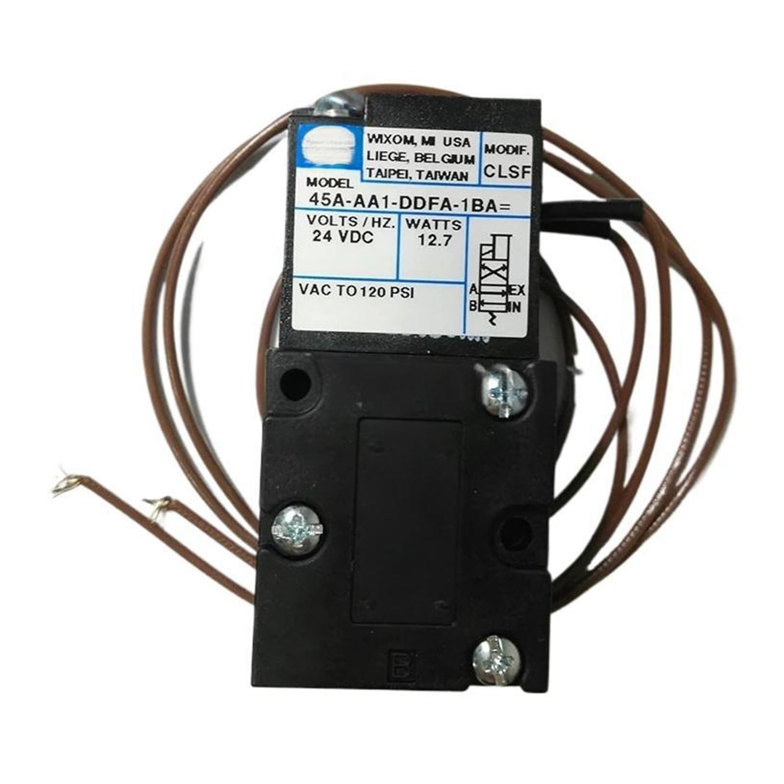 Électrovanne 45A-BC1-DABA-1BA pour le contrôle des fluides gazeux industriels