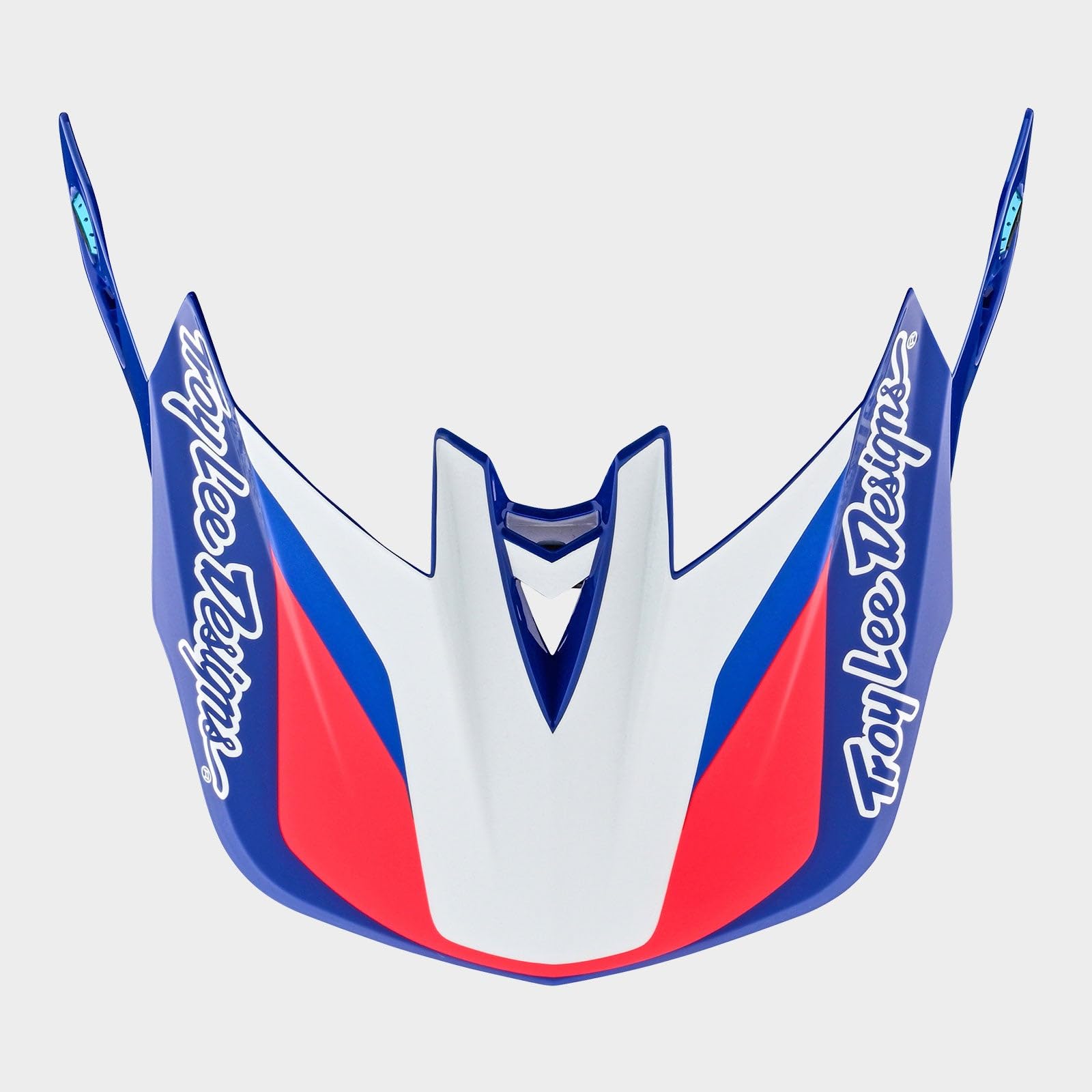 Troy Lee Designs D4 Visor, Omega White/Blue, OSFA