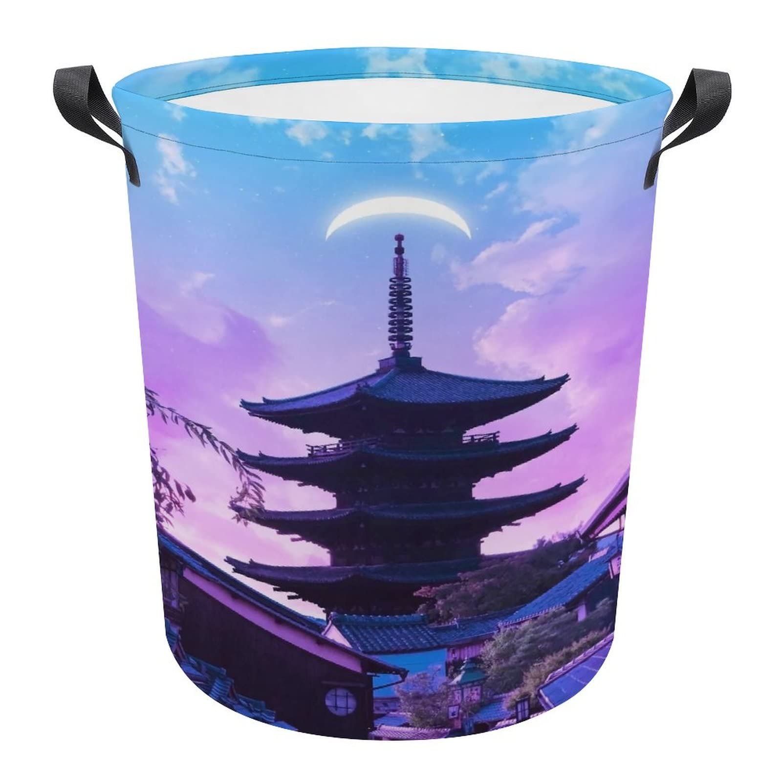 Buy Japan Architecture Ninenzaka Vaporwave Aesthetic Laundry Basket