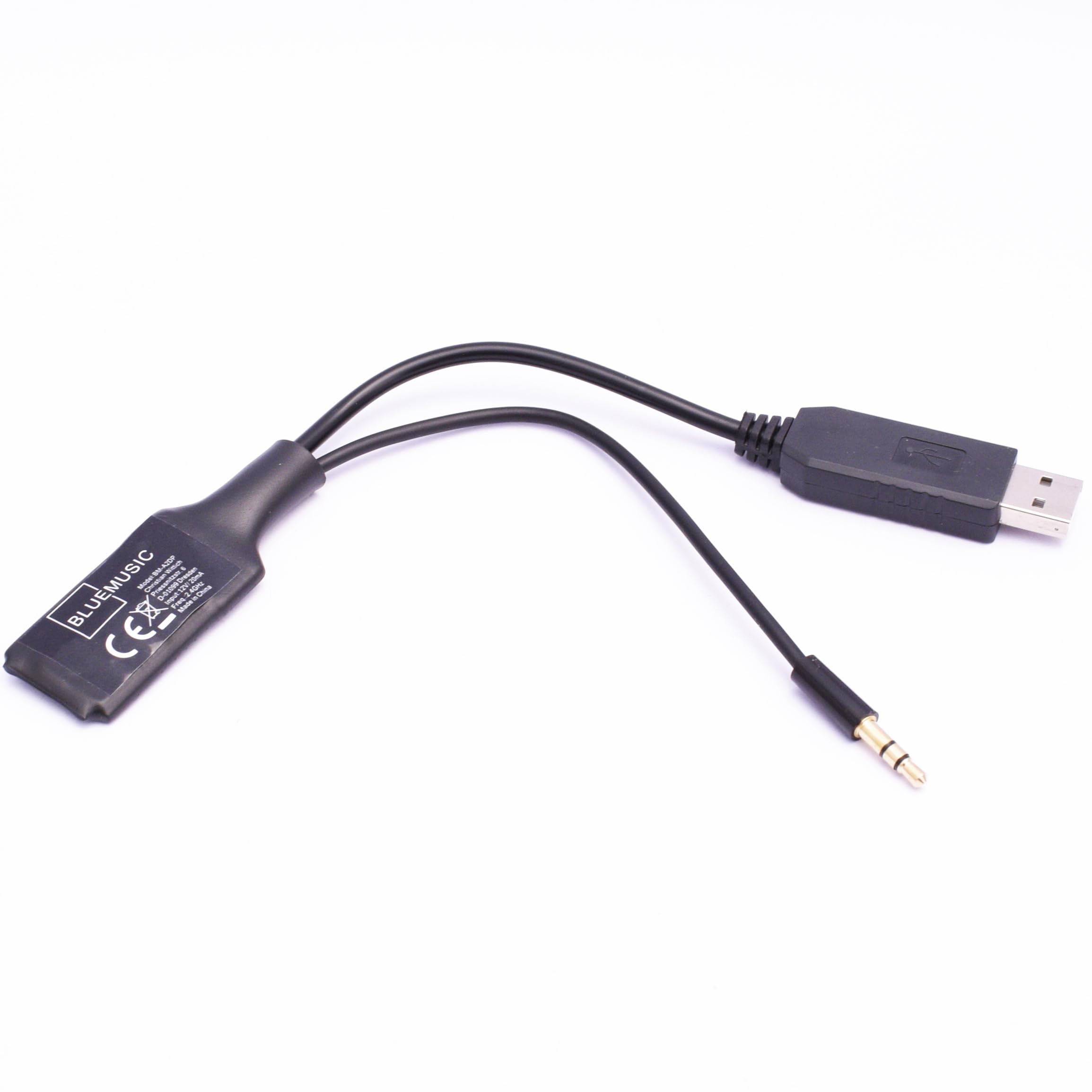 BlueMusic Adaptateur audio Bluetooth compatible avec Hyundai Kia avec interface USB/Aux