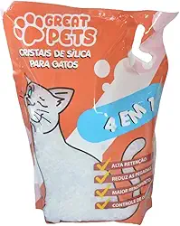 Silica 1,6kg Great Pets para Gatos, 1,6kg