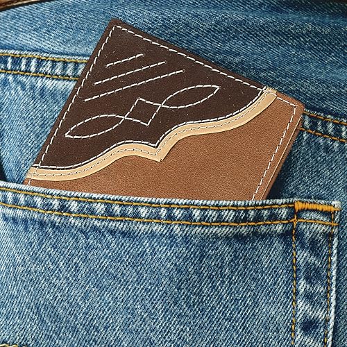 Wrangler Men's Bifold Wallet with Flip-Out ID Window, Genuine Leather, RFID Blocking, Gift for Him - Image 6