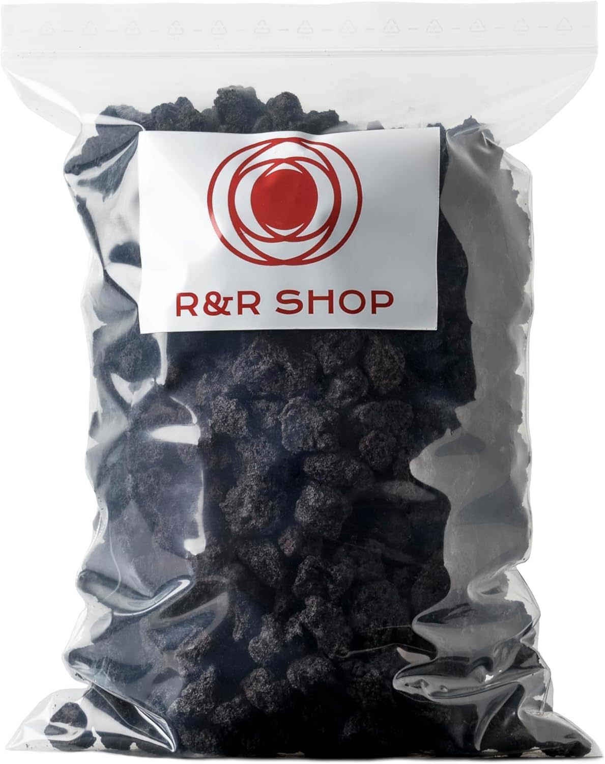 R&R SHOP – Piedra Volcánica Negra Media, 100% Natural, pH Neutro, Ideal para Drenaje y Crecimiento de Las Plantas, 10–20 mm (5L)
