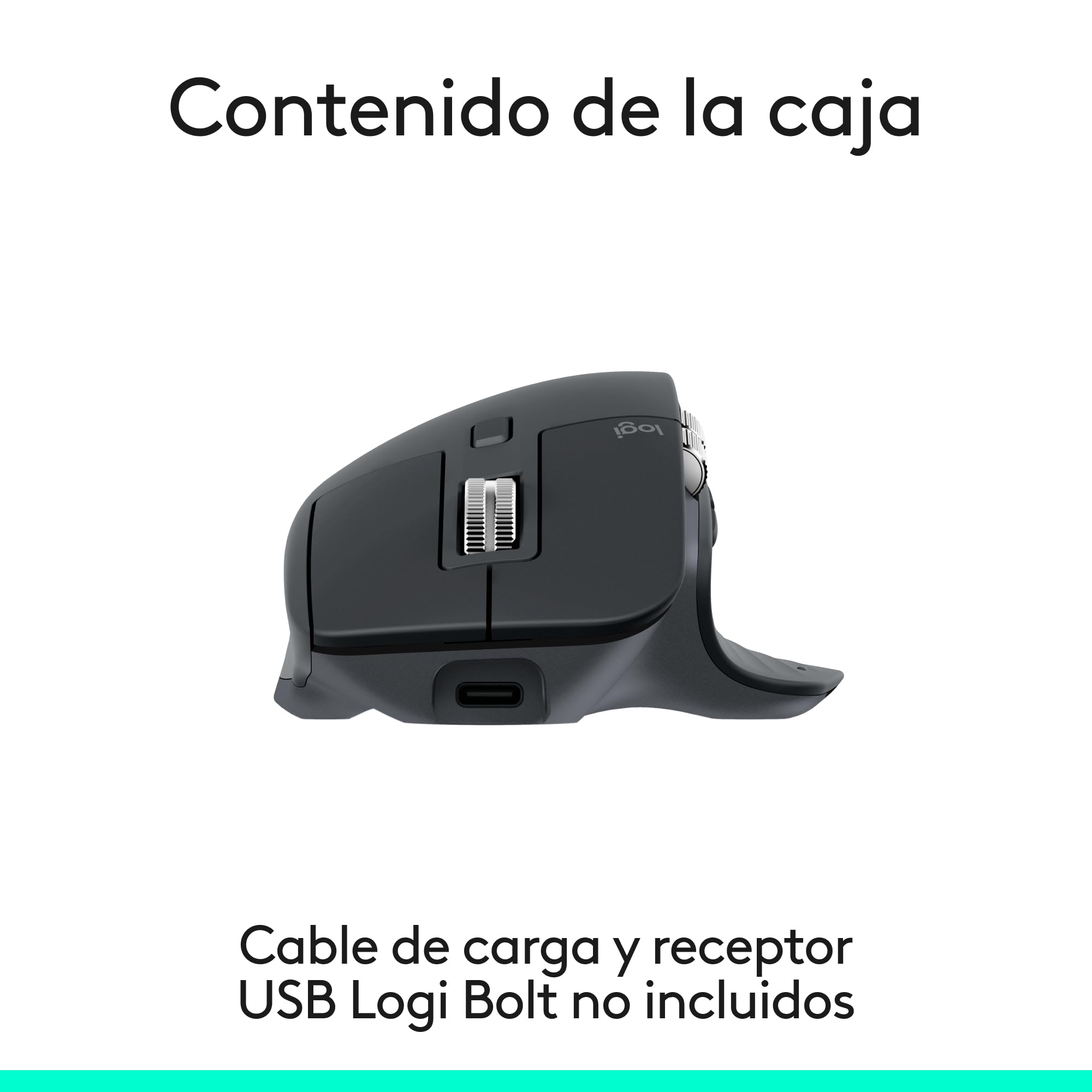 Logitech MX Master 3S, ratón inalámbrico de Alto Rendimiento con Desplazamiento ultrarrápido, Ergo, 8000 dpi, Seguimiento sobre Cristal, clics discretos, Bluetooth, Windows, Linux y Chrome - Grafito
