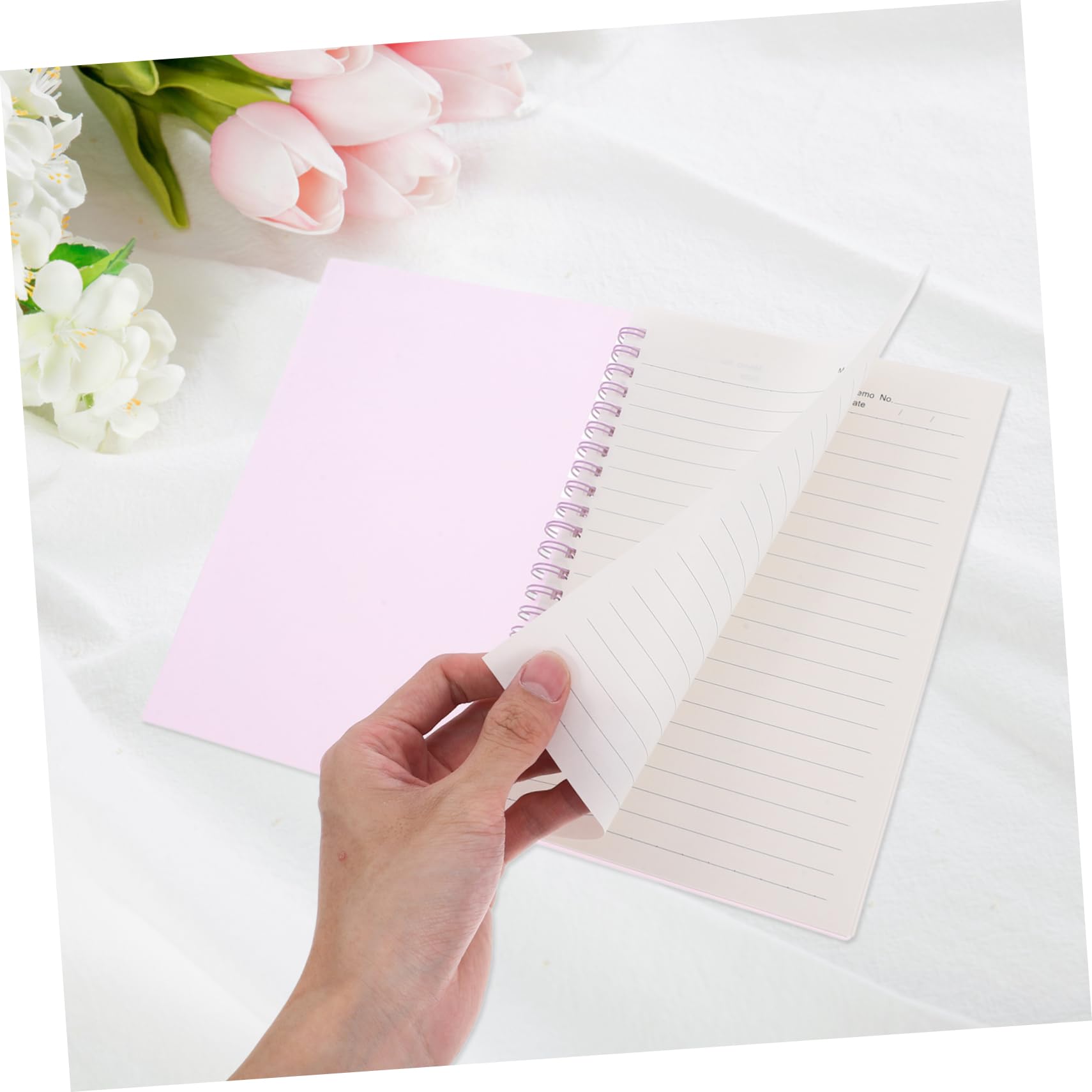 5pièces Cahiers à Spirale Avec Pages Lignées Pour Notes Fournitures De Bureau Pratiques Bloc-notes Polyvalent Pour Travail Et École