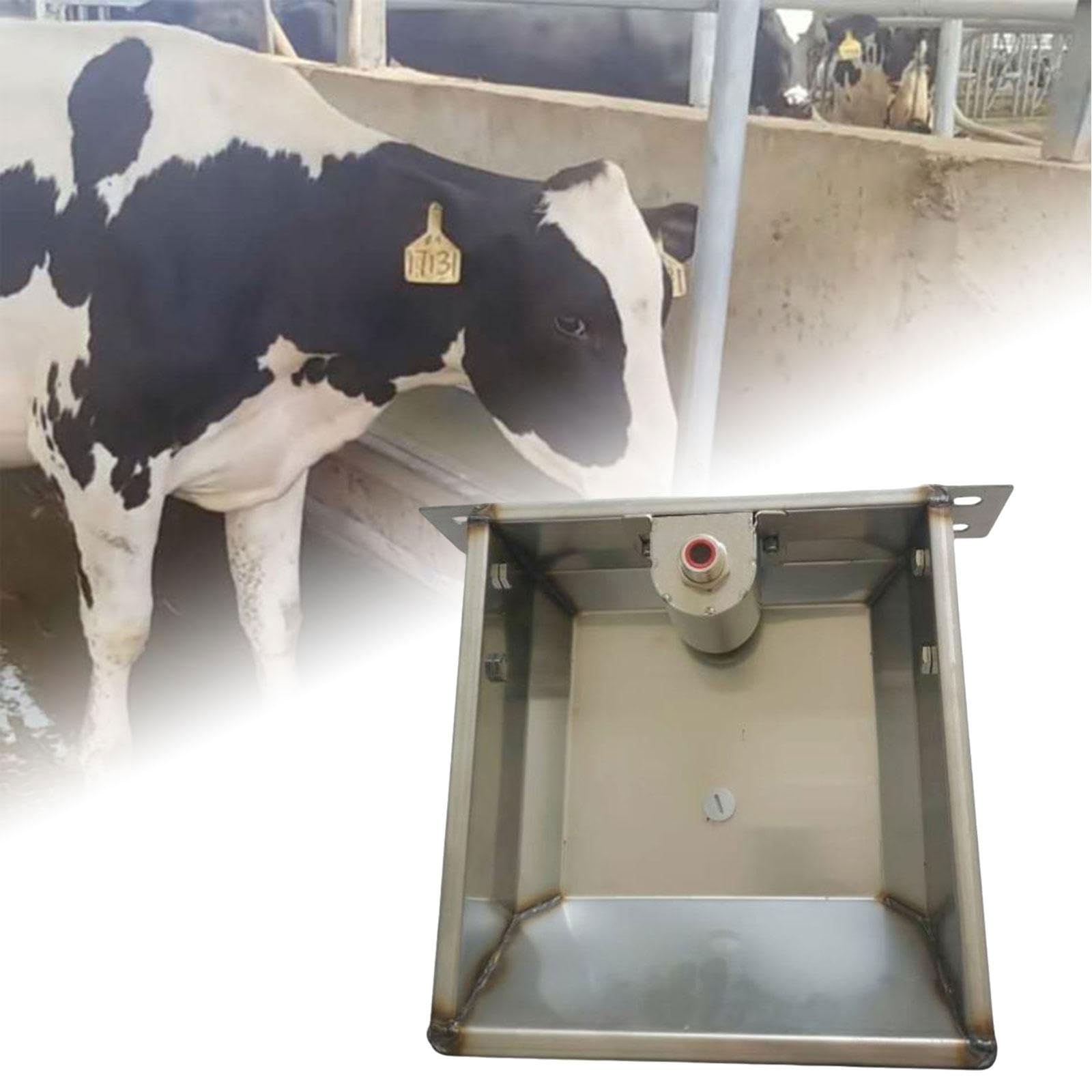 Bebedero Automático en Acero Inoxidable, Dispensador de Agua para Caballos, Perros y Ganado con Gran Capacidad, L 31cmx26cmx9.5cm