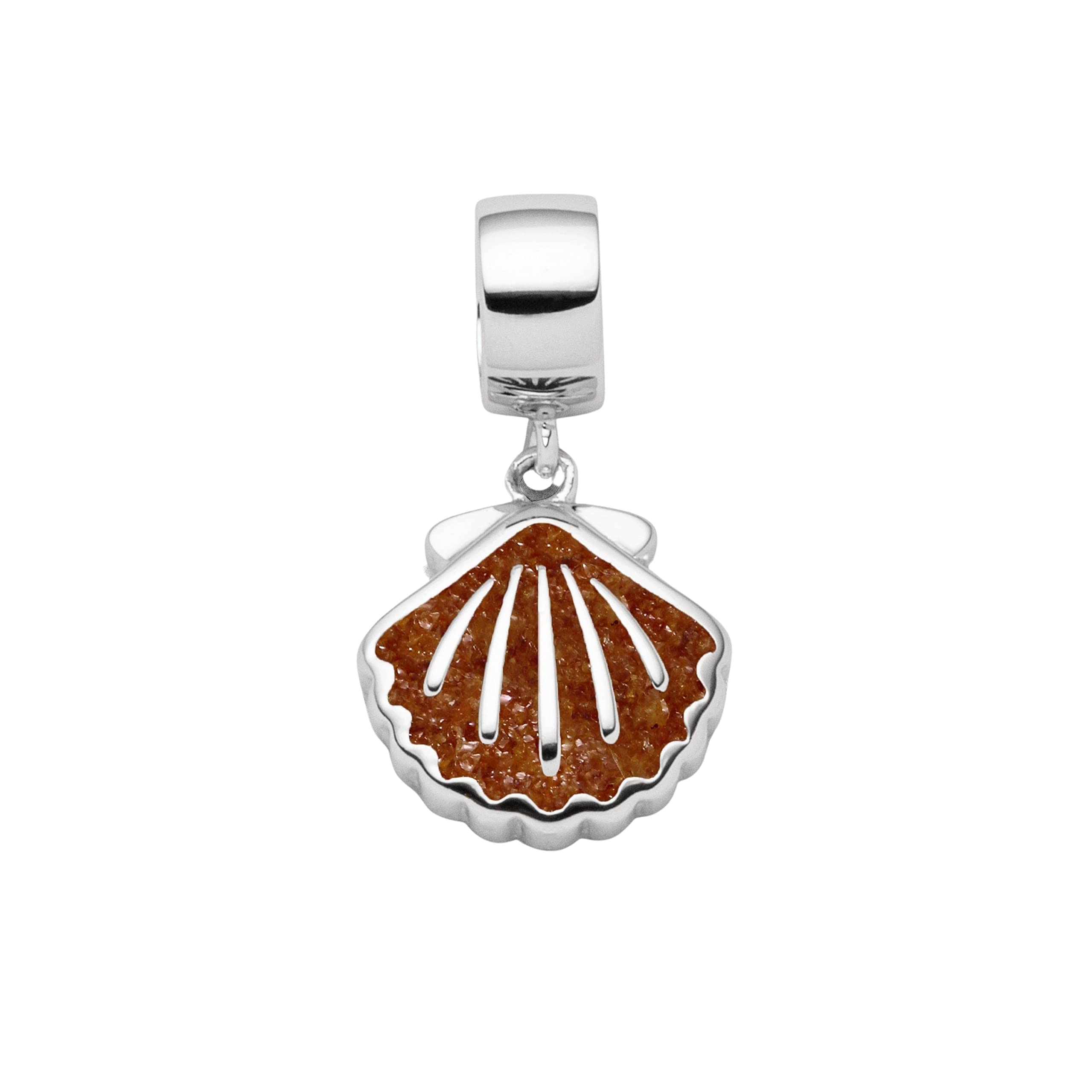 Charm muschel ámbar DUR de plata rodiada que no se oscurece con el uso 3
